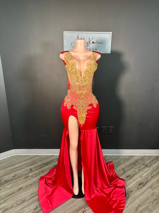 The prom Night Gown & Split